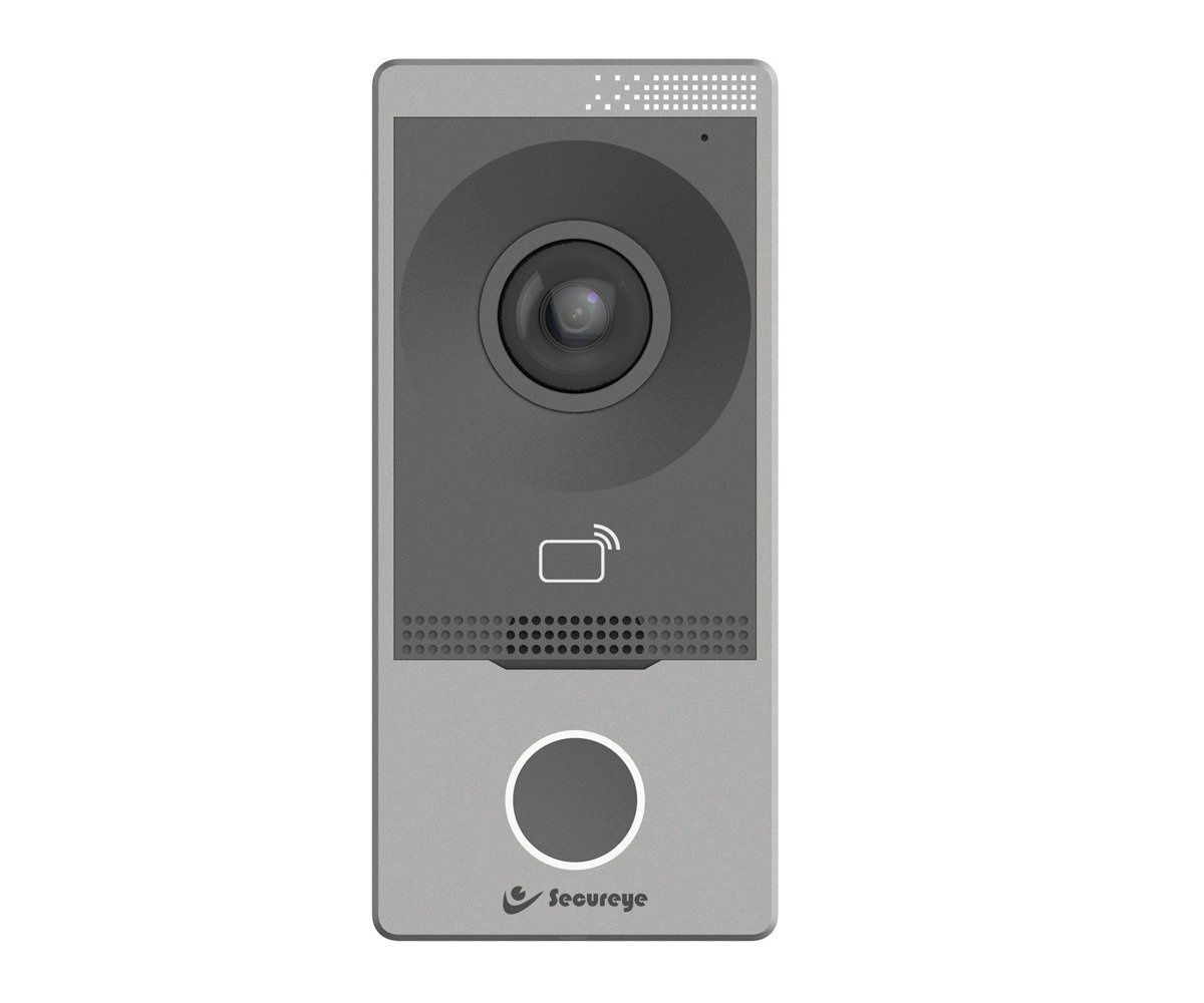 Secureye SC-IPVD-FO IP Video Door Phone Villa Outdoor Station | IC Card Reader, Wi-Fi & PoE, Video Intercom, Security Alarm, Grey