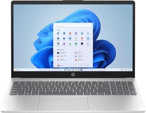 HP 15-fd0627TU Laptop | Intel Core i3-1315U | 8GB RAM | 512GB SSD | 15.6-inch FHD Display | Windows 11 | MS Office Home 2024 | Natural Silver