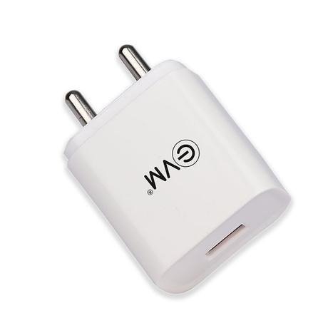 EVM CH-01 USB Mobile Charger with Micro USB Cable, White